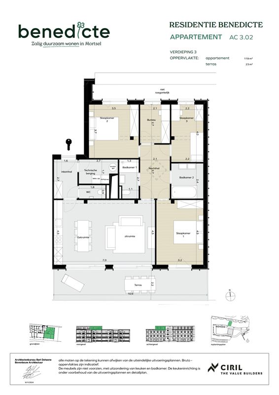 Penthouse met terras