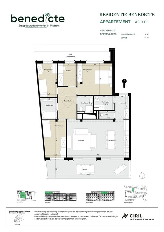 Penthouse met terras