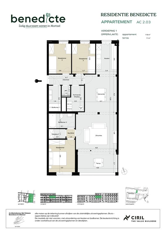 Appartement met terras