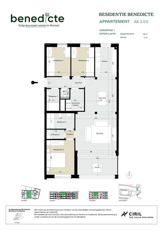 Appartement met terras