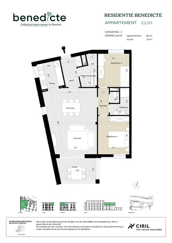 Appartement met terras