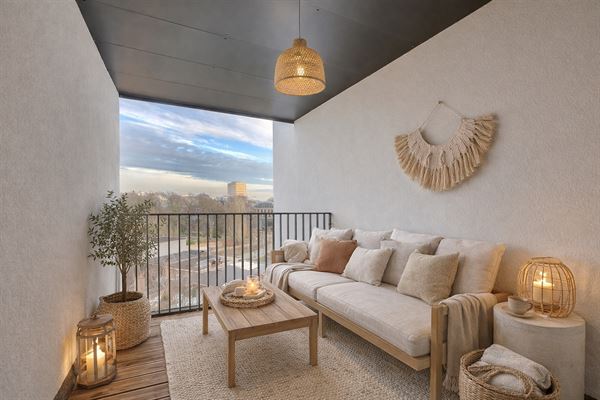 Nieuwbouw appartement met 2-3 slpks en terras Markgravewijk