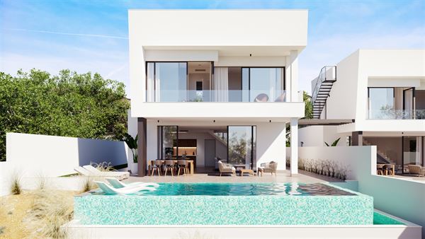Villa met 4 slk, 3 badk en infinity pool met zeezicht