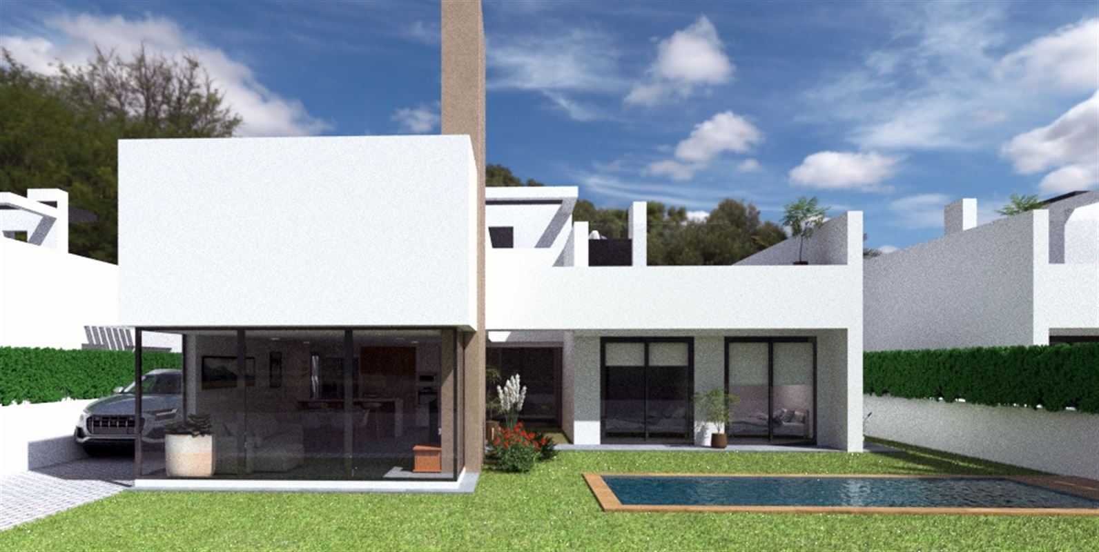 Villa met slk en 3 badk met zwembad in besloten resort