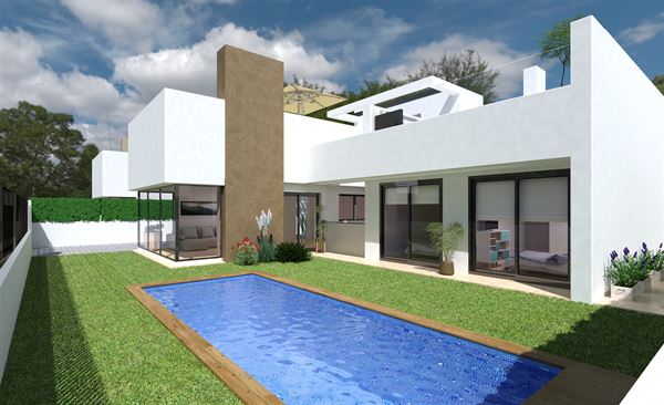Villa met slk en 3 badk met zwembad in besloten resort
