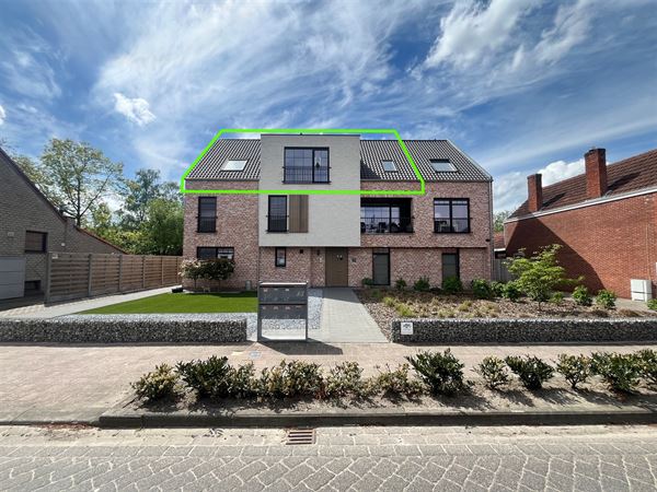Penthouse met dakterras op het zuiden en 2 slaapkamers.