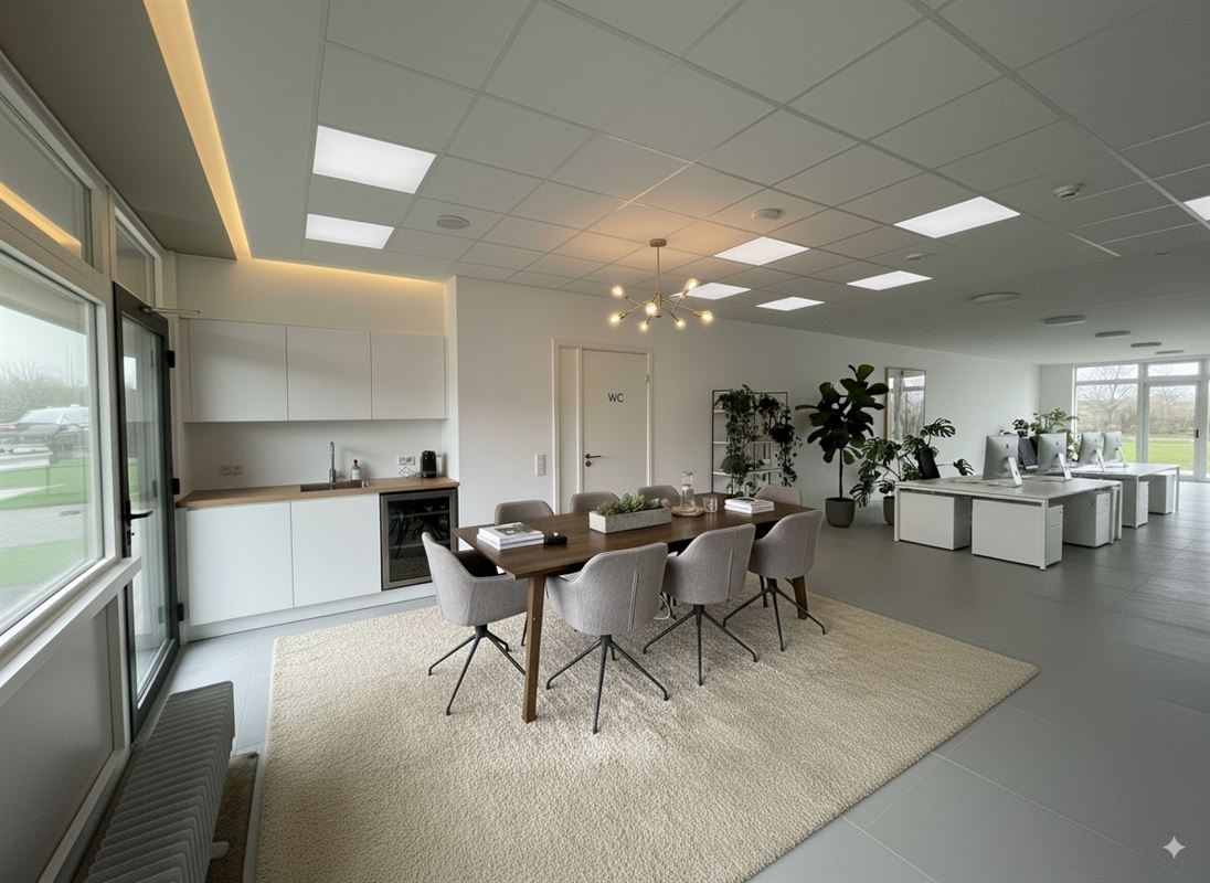 Casco commerciële ruimte + optioneel 2 garages aan meerprijs.