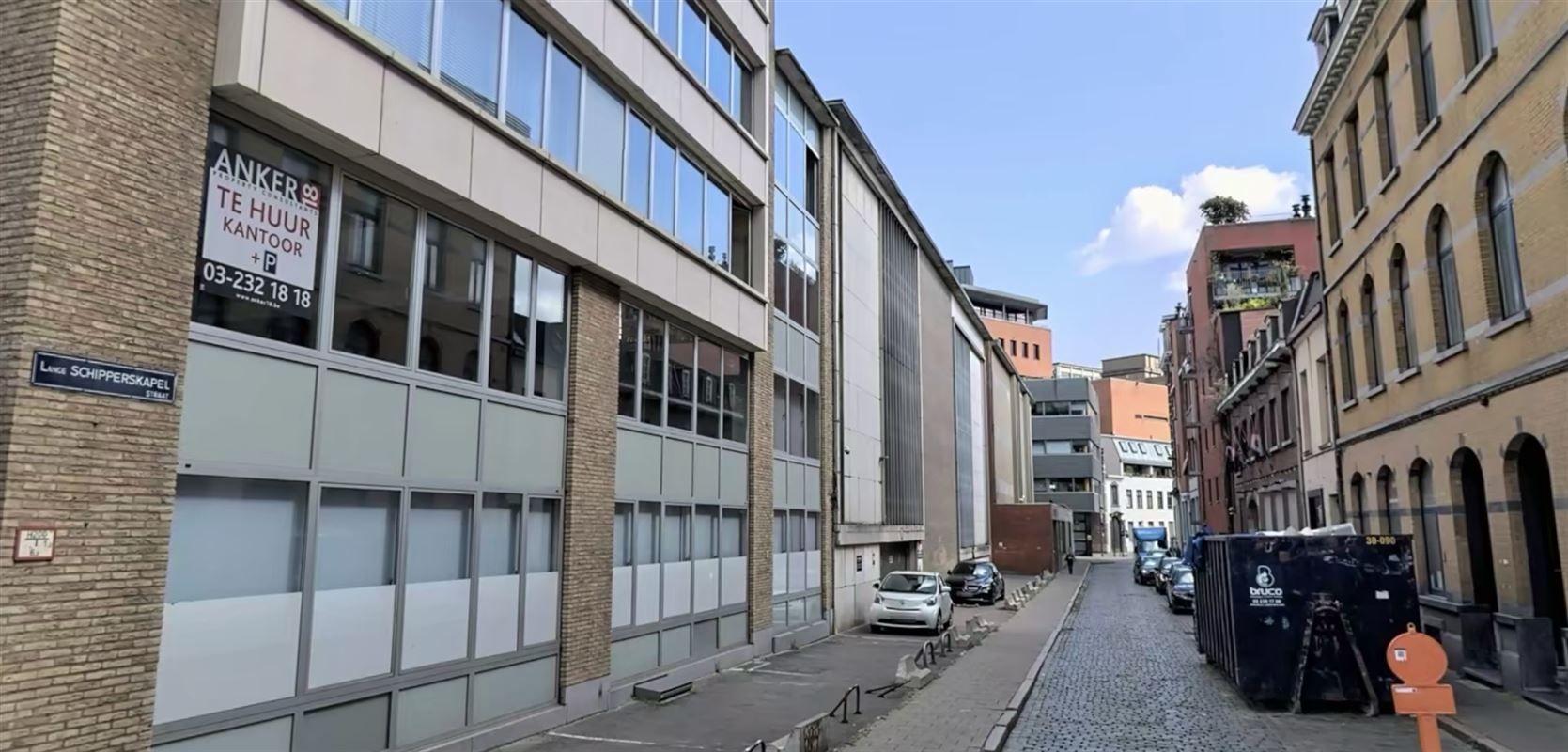 Covered car parking area.