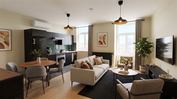 Charmant dakappartement met prachtig uitzicht.