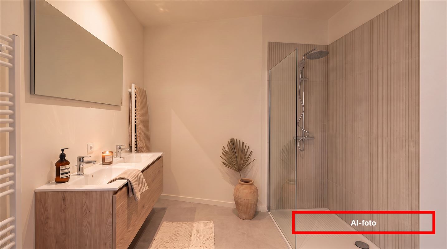 Nieuwbouwappartement met 1 slaapkamer en grote tuin.