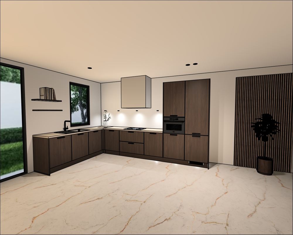 Nieuwbouwappartement met 2 slaapkamers en grote tuin.
