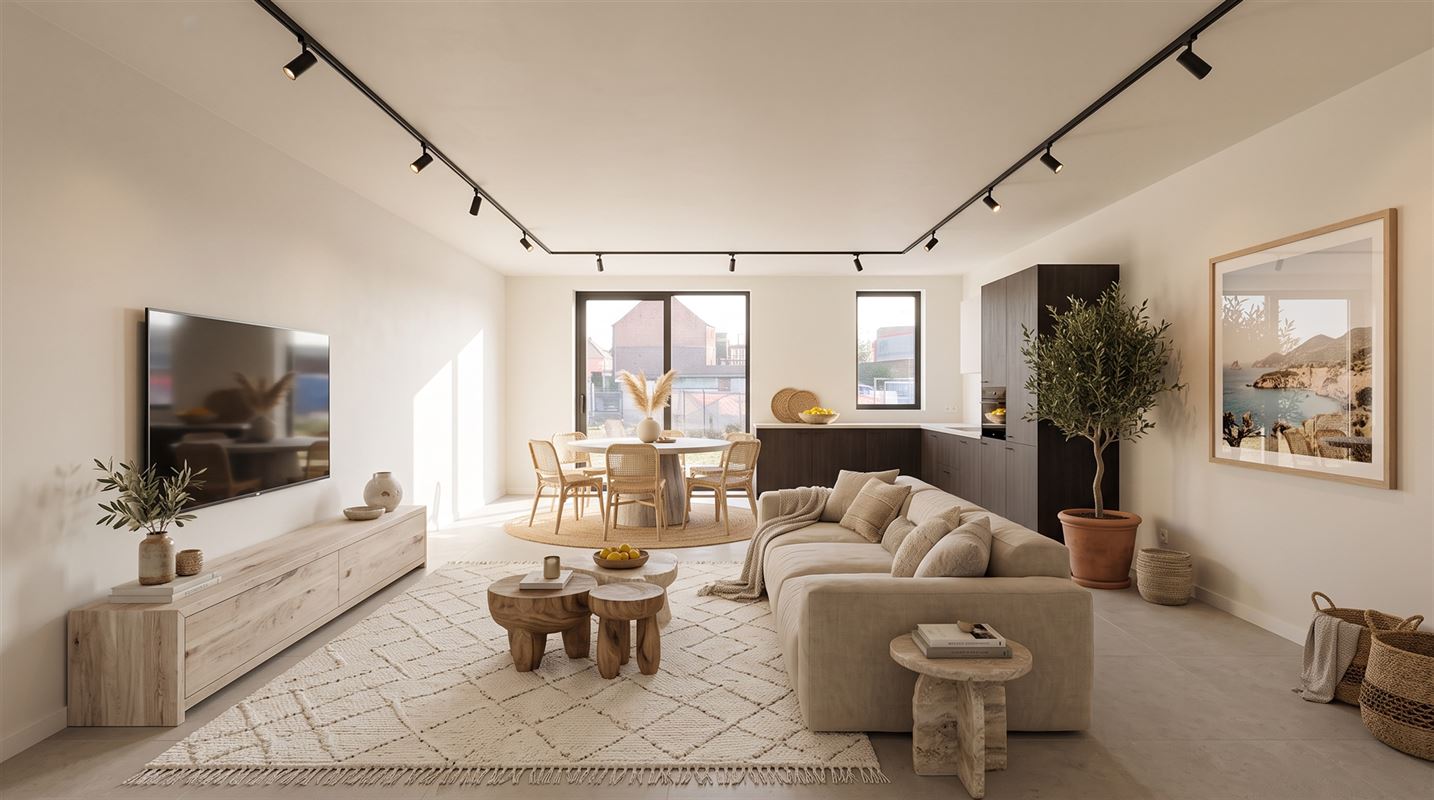 Ruim appartement met 2 slaapkamers en grote zuidtuin.