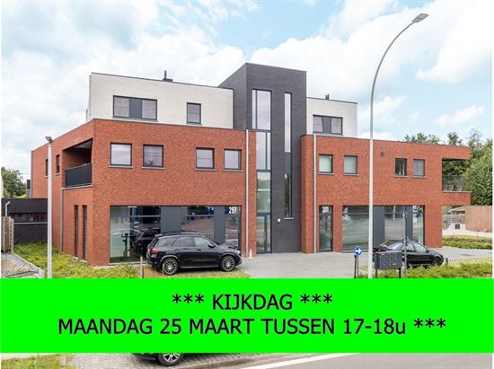 Modern en recent gebouwd appartement met 1 slaapkamer, terras en autostaanplaats te Mol.