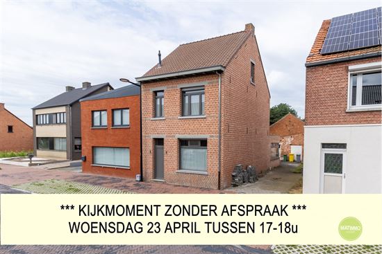 Instapklare halfopen bebouwing met ruime tuin in Hulsen.