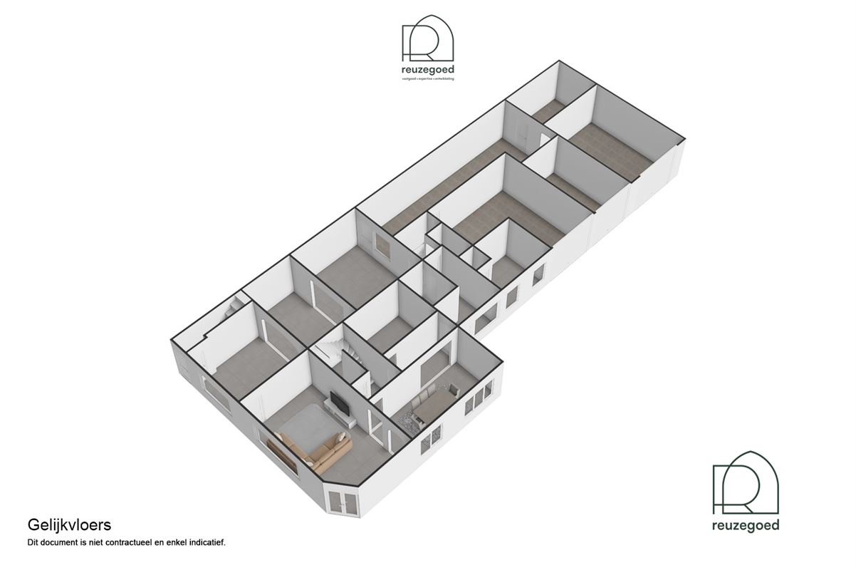 Te renoveren huis (tweewoonst)  met mogelijkheid tot 2 bouwgronden