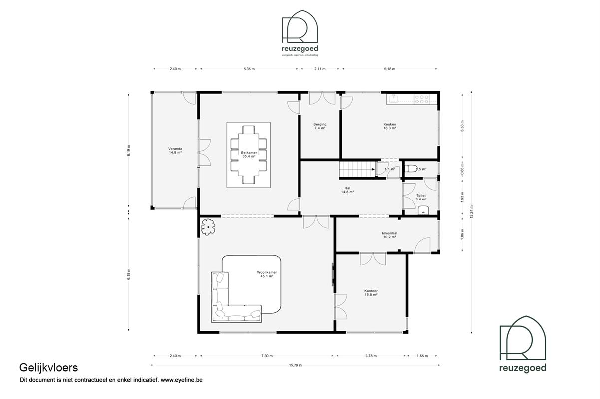 Groot te renoveren ingenieurswoning met veel karakter