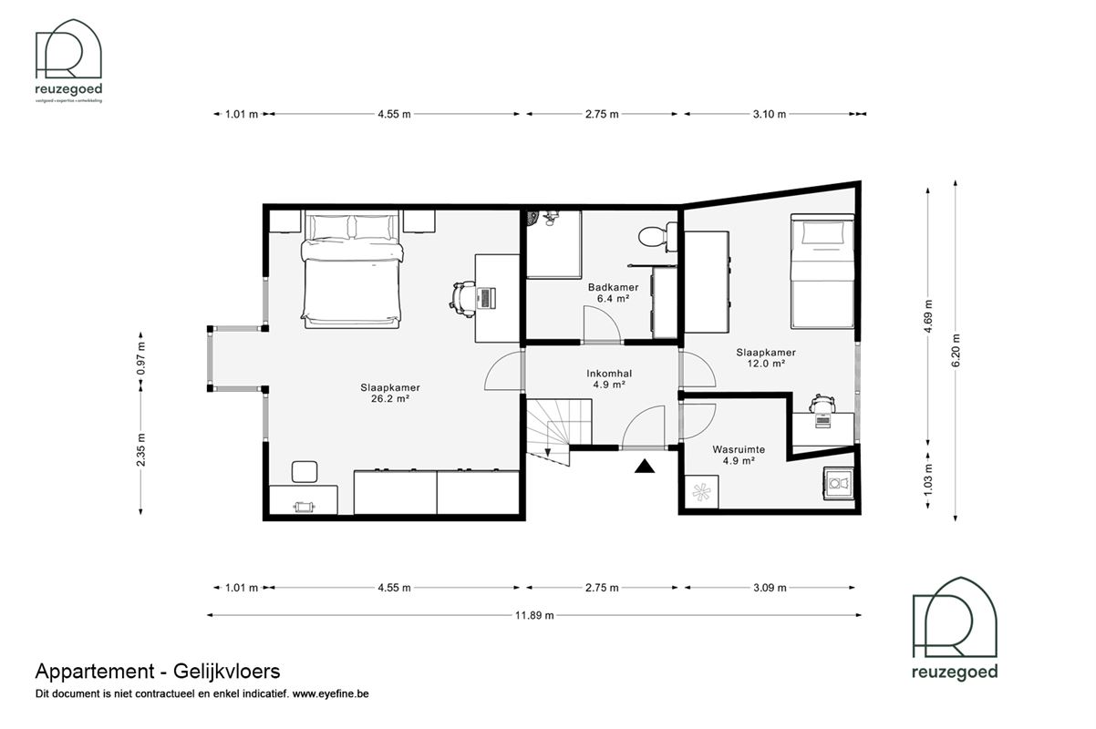 Parel van een triplex (2-3 slaapkamers) in hartje Mechelen!
