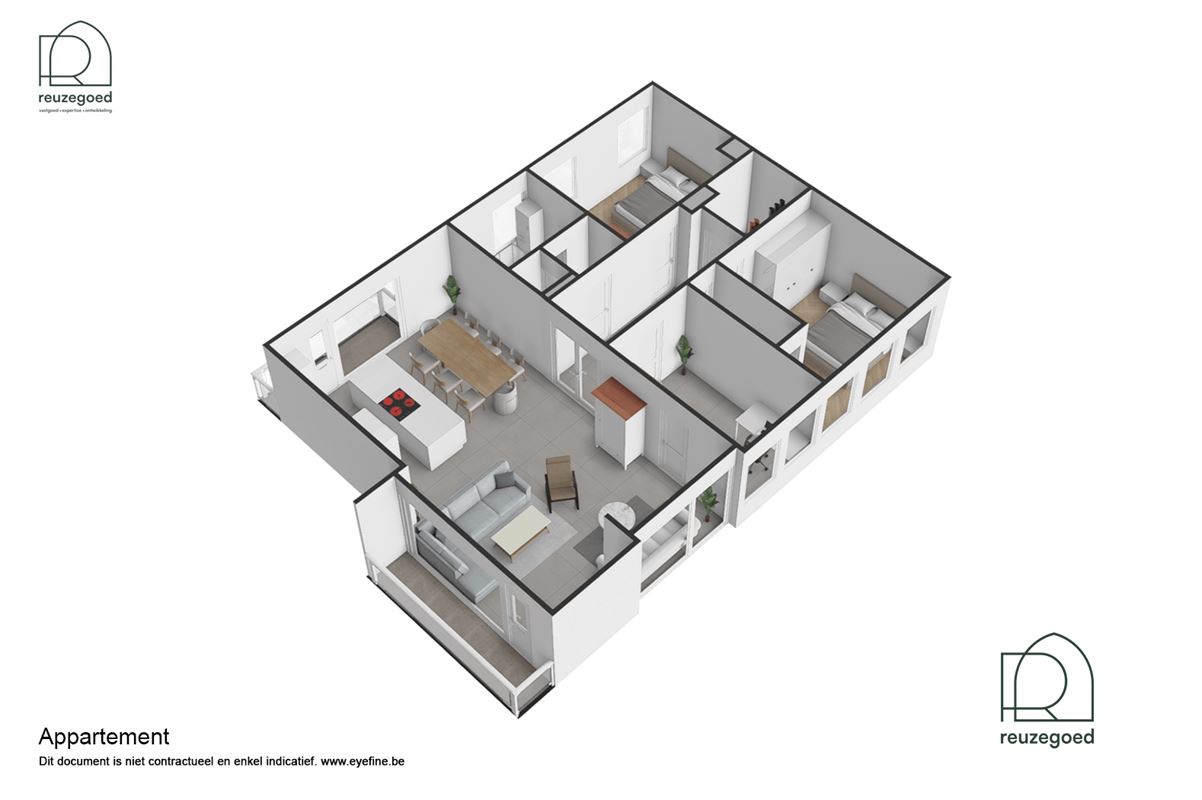 Exclusief gerenoveerd appartement in het groen van Bonheiden