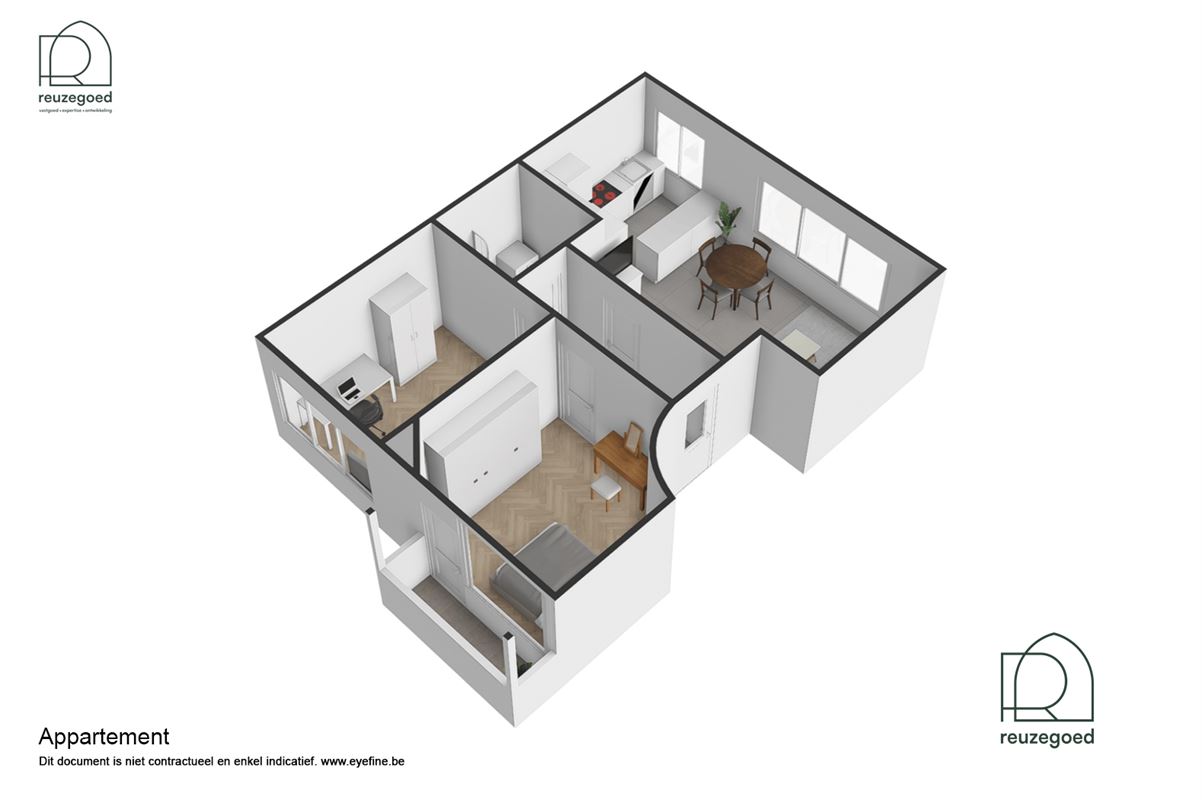 Leuk modern appartement met twee slaapkamers dichtbij centrum Mechelen