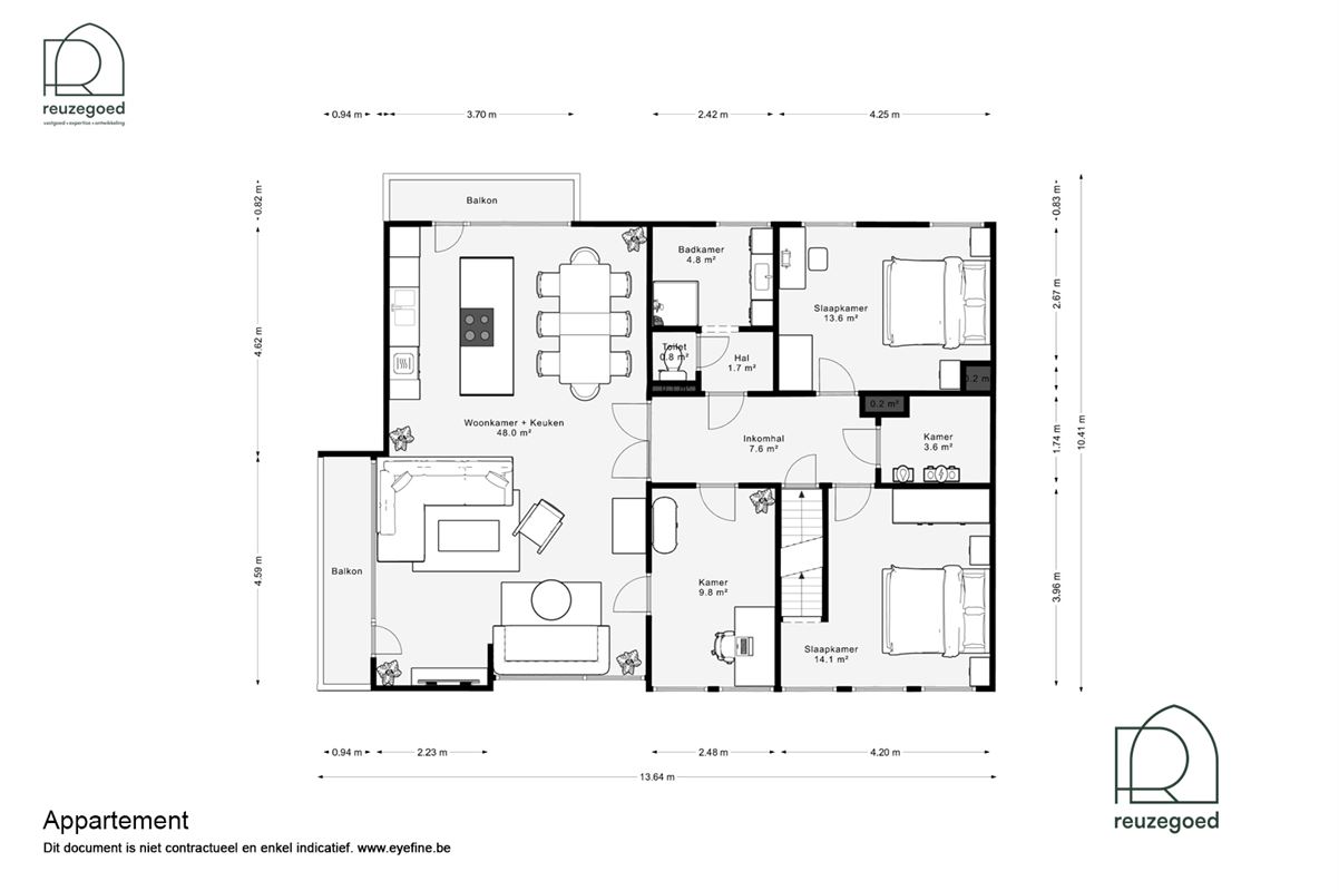 Exclusief gerenoveerd appartement in het groen van Bonheiden