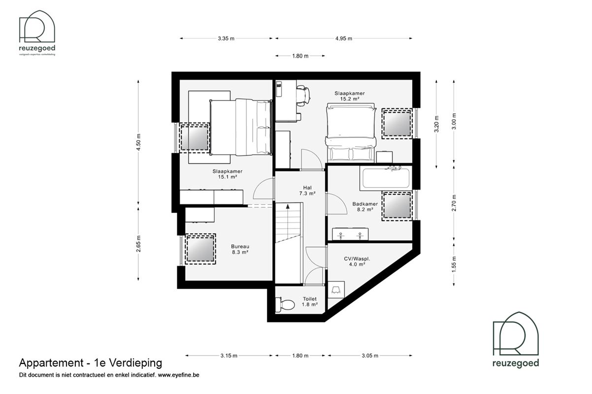 Duplex appartement te koop in centrum Bonheiden - 2 ruime slaapkamers - instapklaar en luxueus afgewerkt