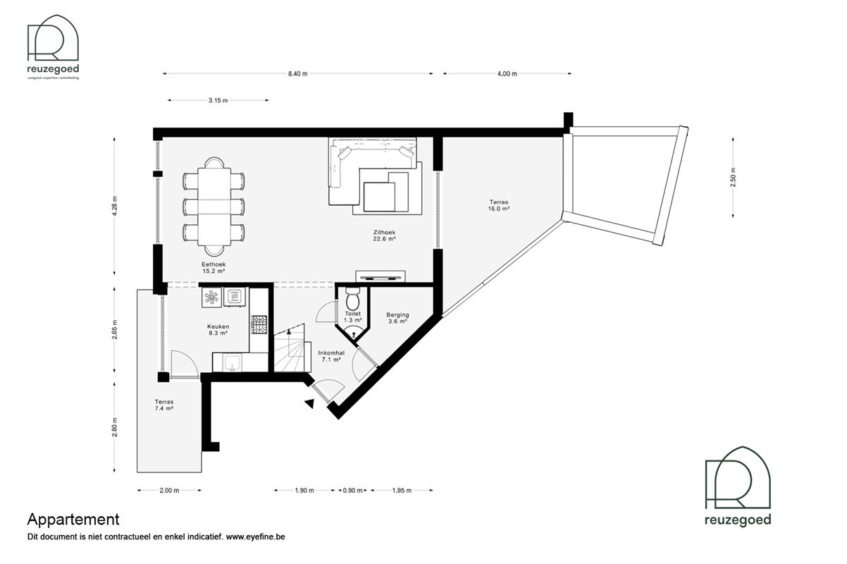 Duplex appartement te koop in centrum Bonheiden - 2 ruime slaapkamers - instapklaar en luxueus afgewerkt