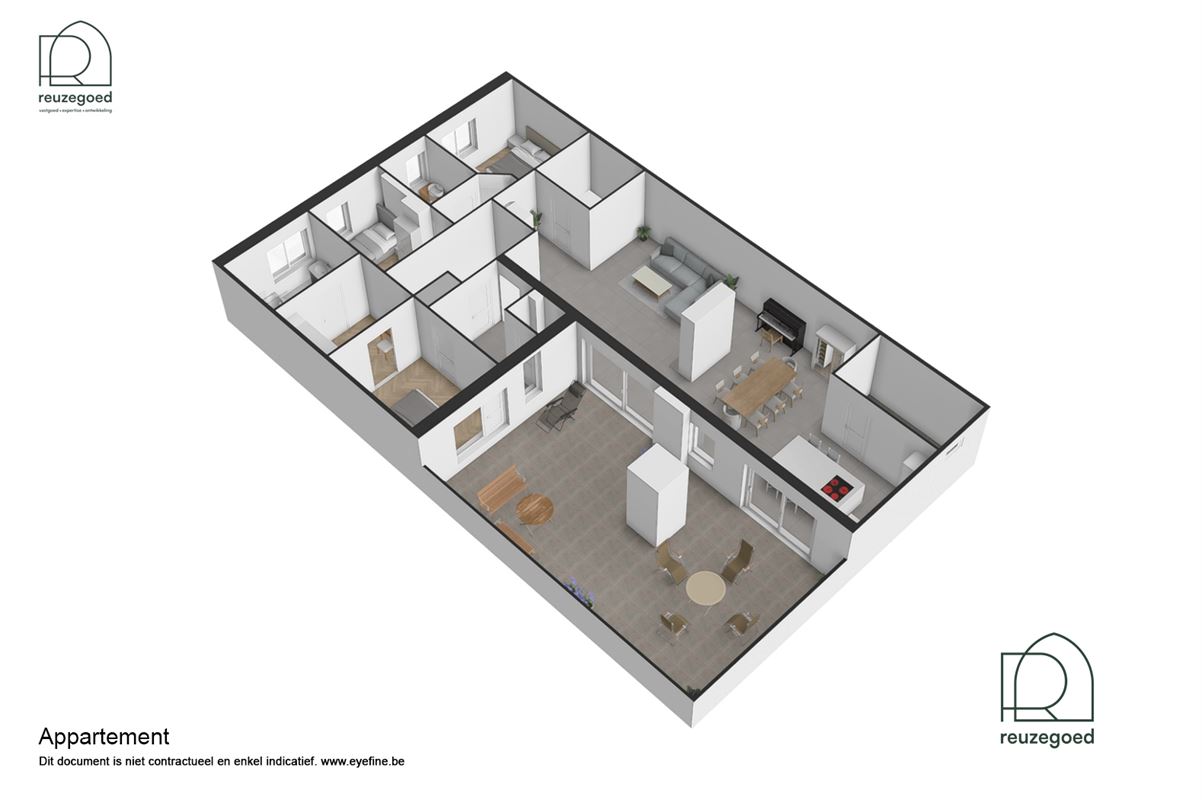 Uniek gerenoveerde penthouse (3 slaapkamers) met riant terras en prachtig zicht over Mechelen