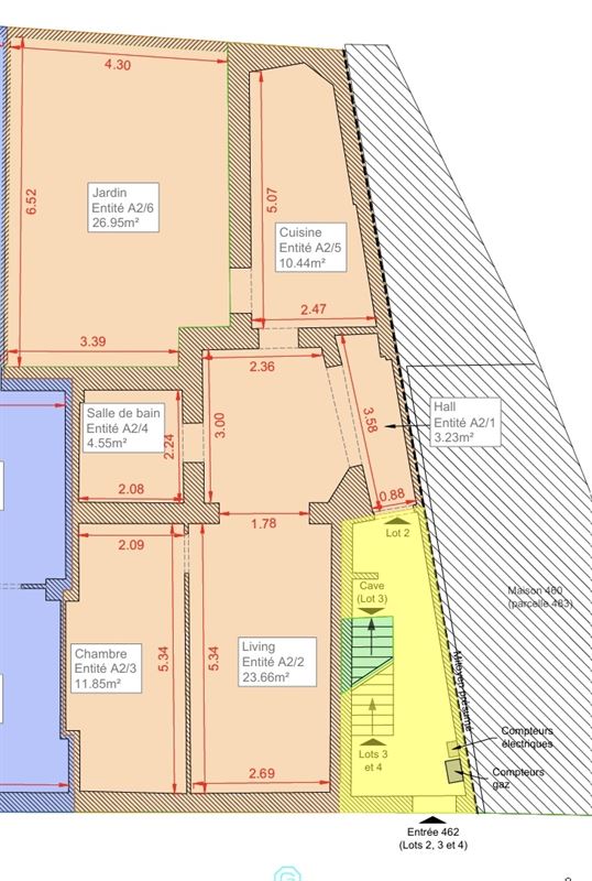Très bel appartement en rez de jardin