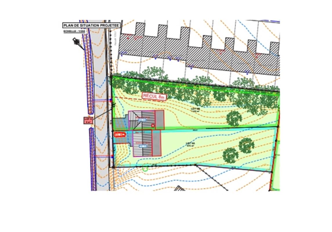 BOUWGROND MET VERGUNNING VOOR 2 HOB op 2.141m2!