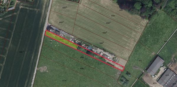 Grond van 1.260 m² – gedeeltelijk gelegen in woonzone & ZACC