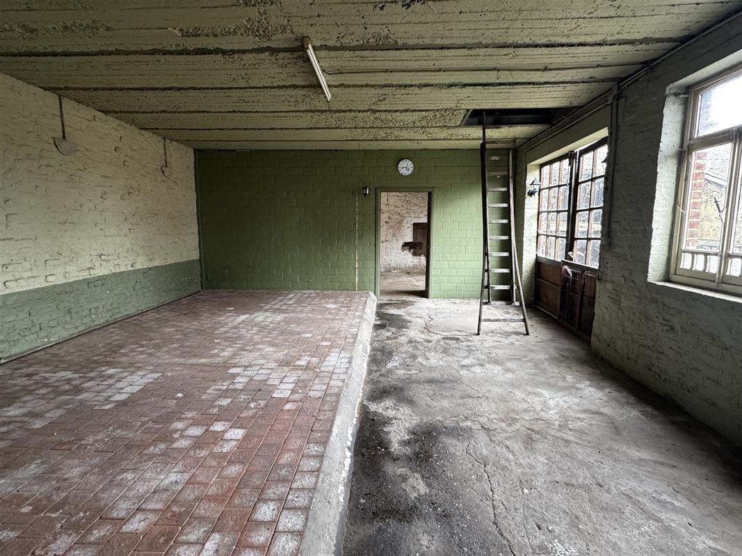 Ruim eigendom met woning, atelier en tuin.