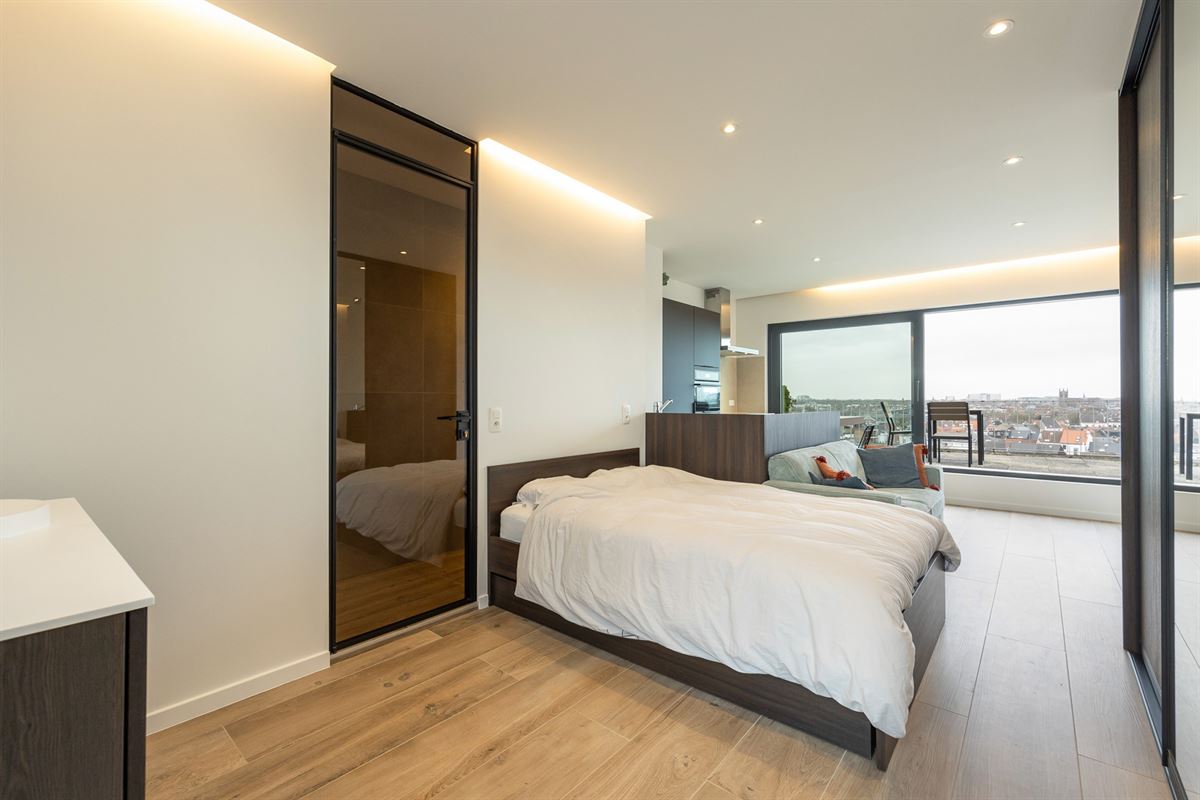Lichtrijke penthouse studio met panoramisch uitzicht