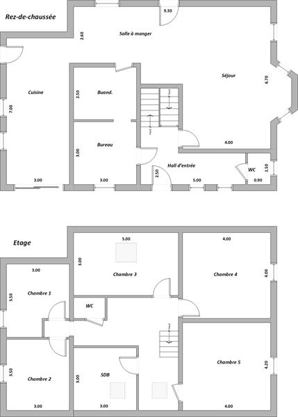 Villa 5 chambres + bureau