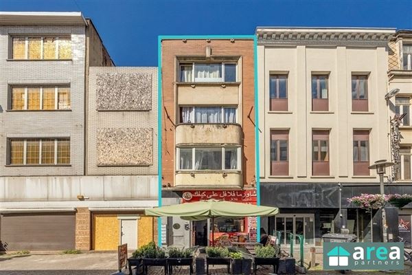 Opbrengsteigendom met handelszaak en 6 studio's in stadsbuurt!