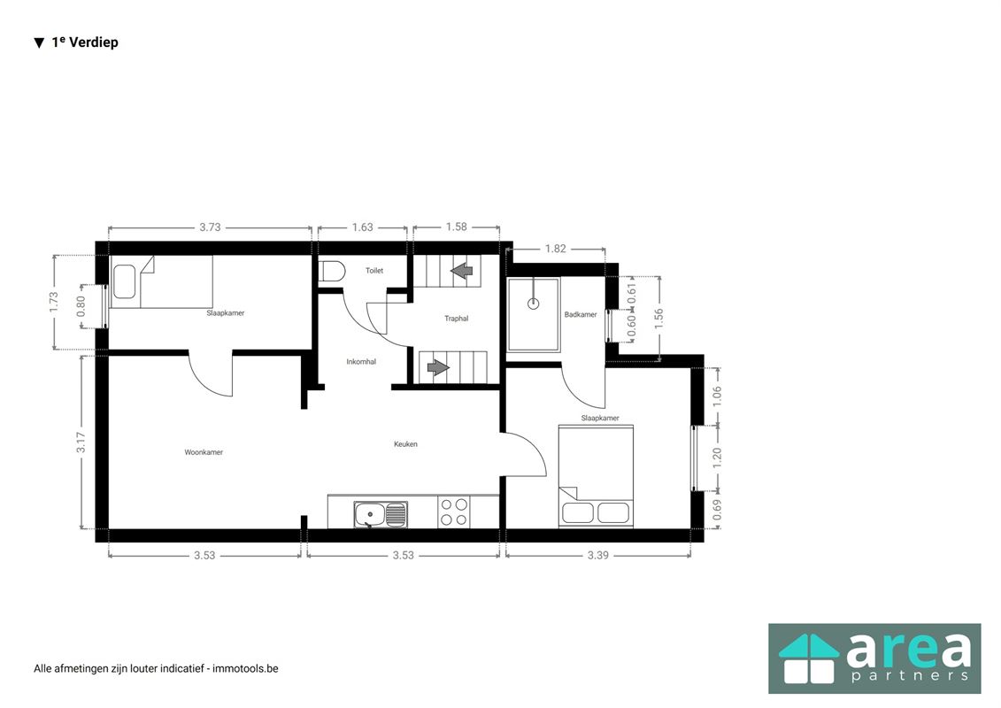 Instapklaar 2 slaapkamer appartement!