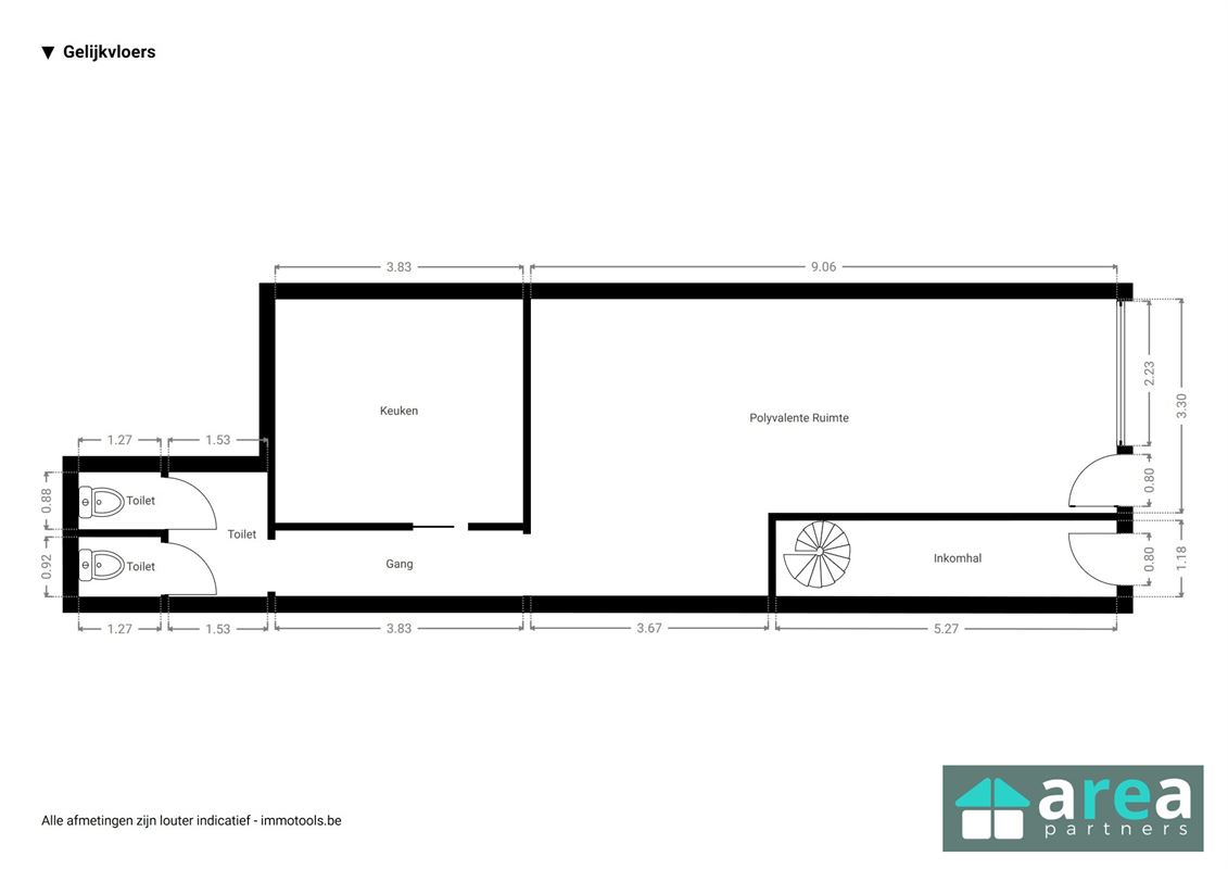 Opbrengsteigendom met handelszaak en 6 studio's in stadsbuurt!