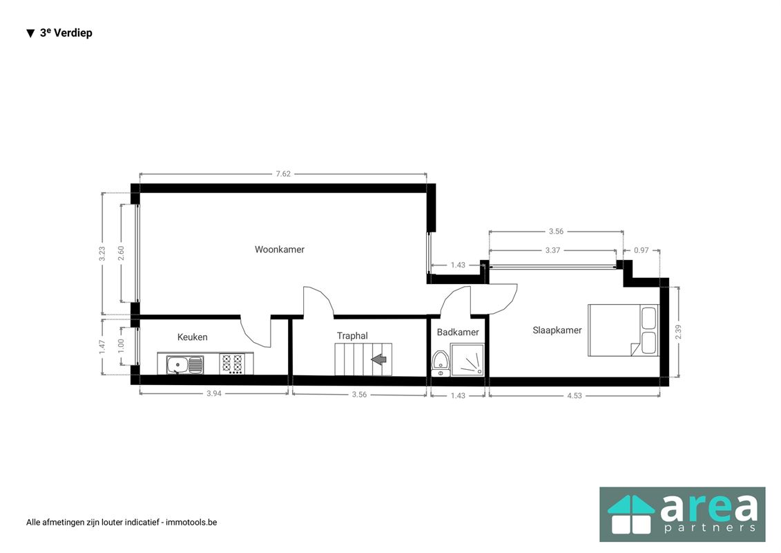 Opbrengsteigendom bestaande uit 3 appartementen!