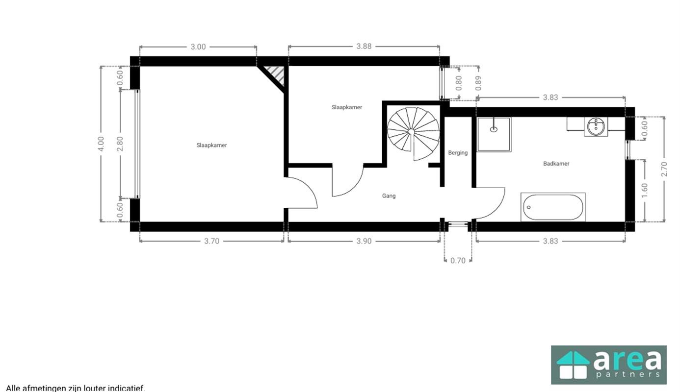 Charmante woning met 3 slaapkamer.