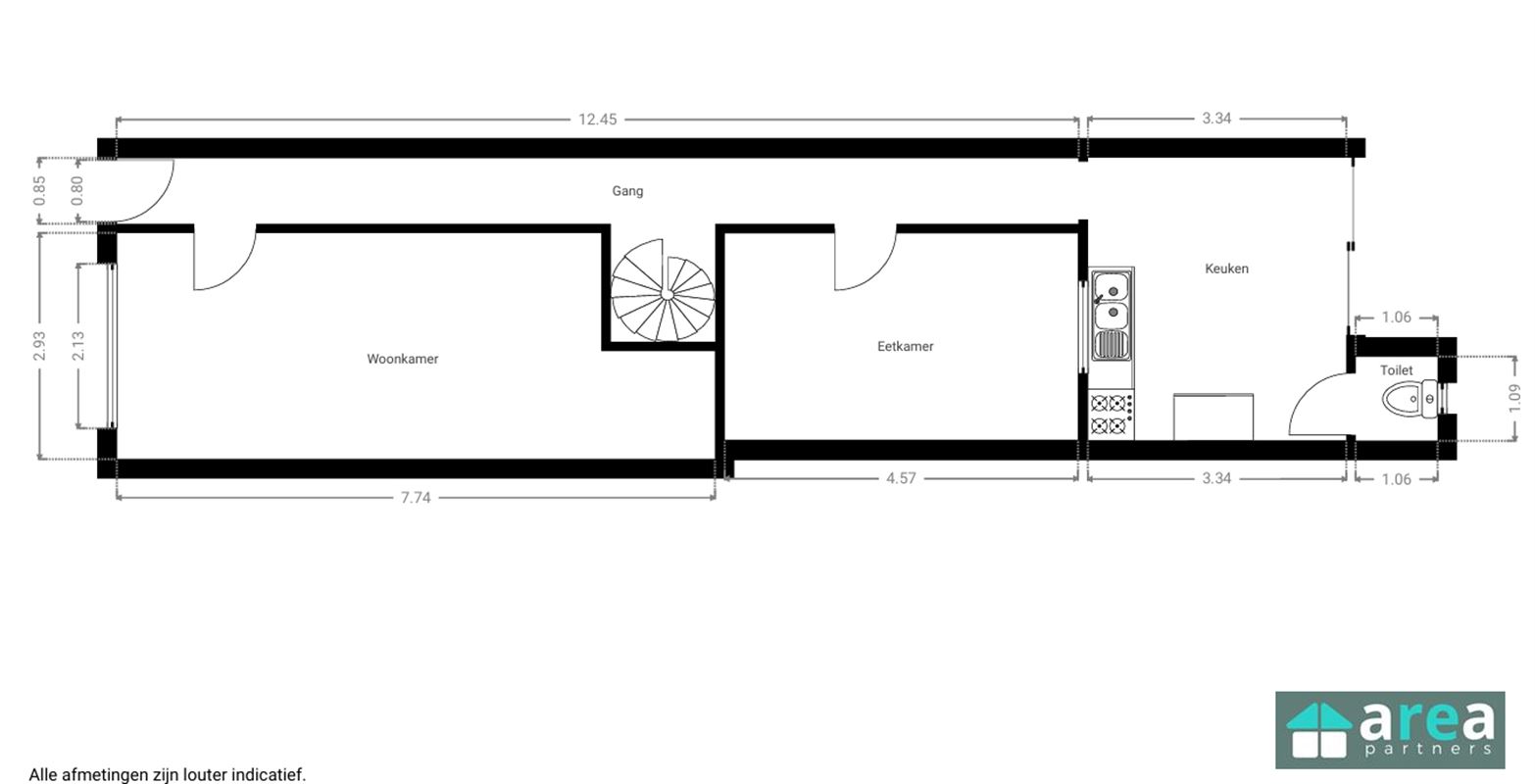 Charmante woning met 3 slaapkamer.