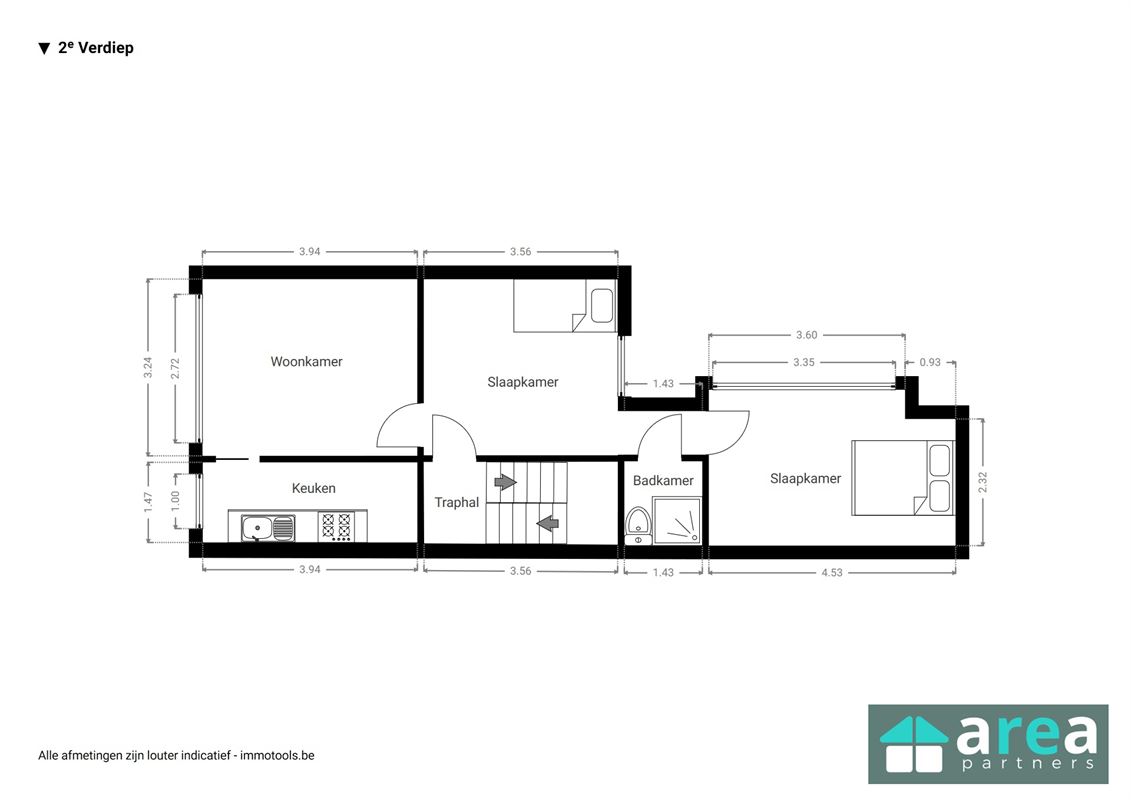 Opbrengsteigendom bestaande uit handelszaak + 3 appartementen