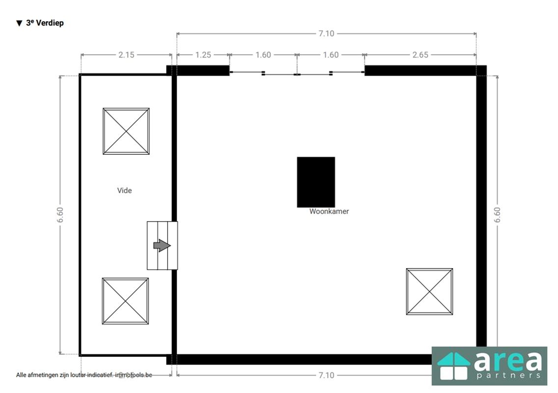 Ruim duplexappartement
