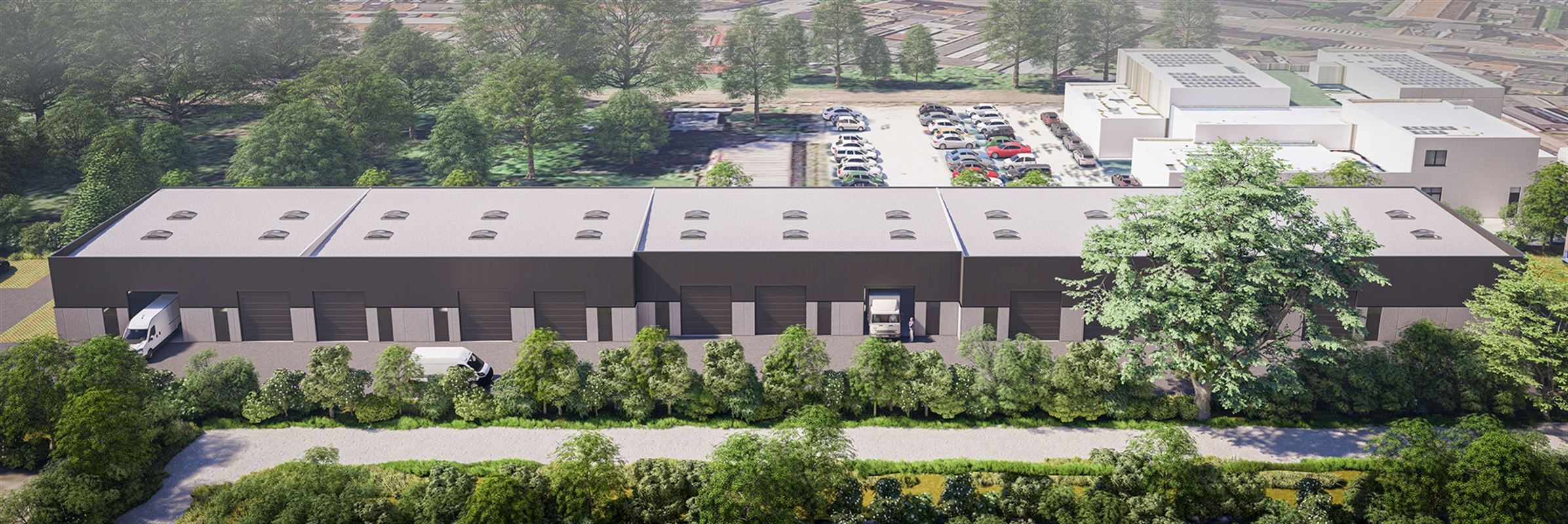 Nieuwbouw magazijn nabij Dendermonde