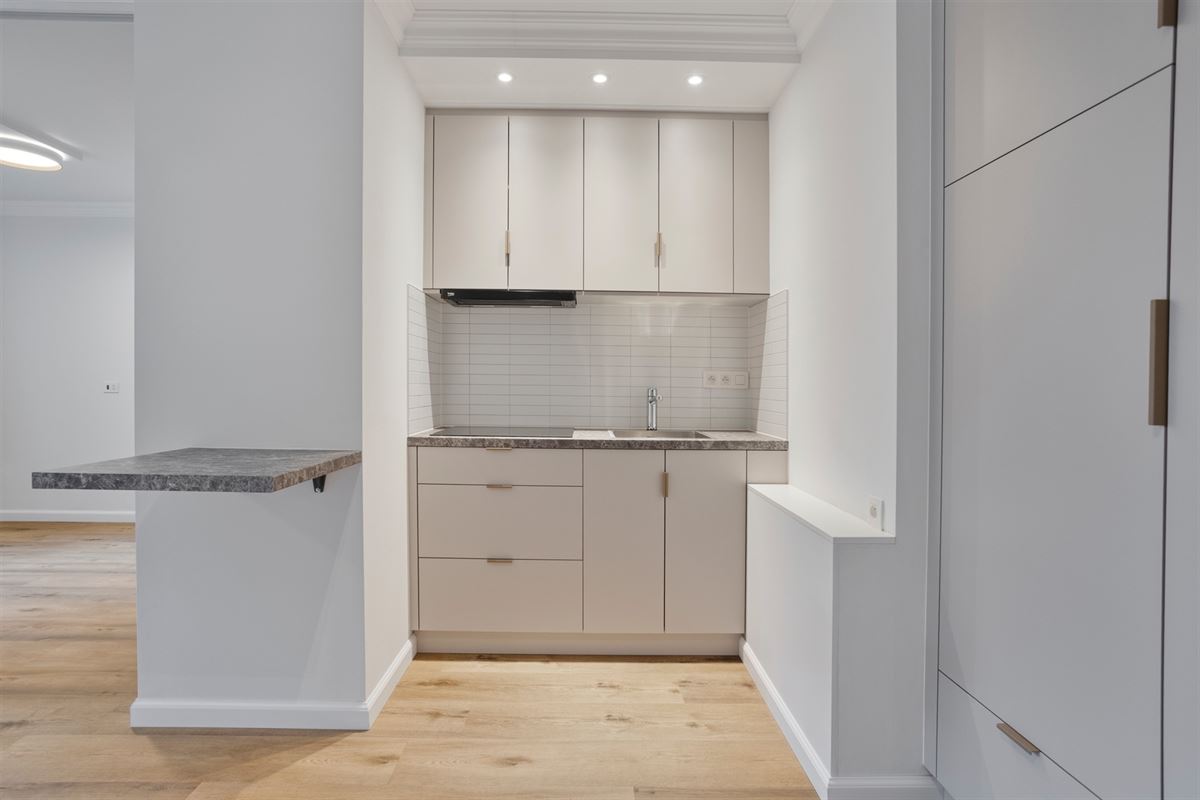 Gelijkvloerse vernieuwde assistentieflat met terras op exclusief 17de eeuws kasteeldomein in het pittoreske Brugge