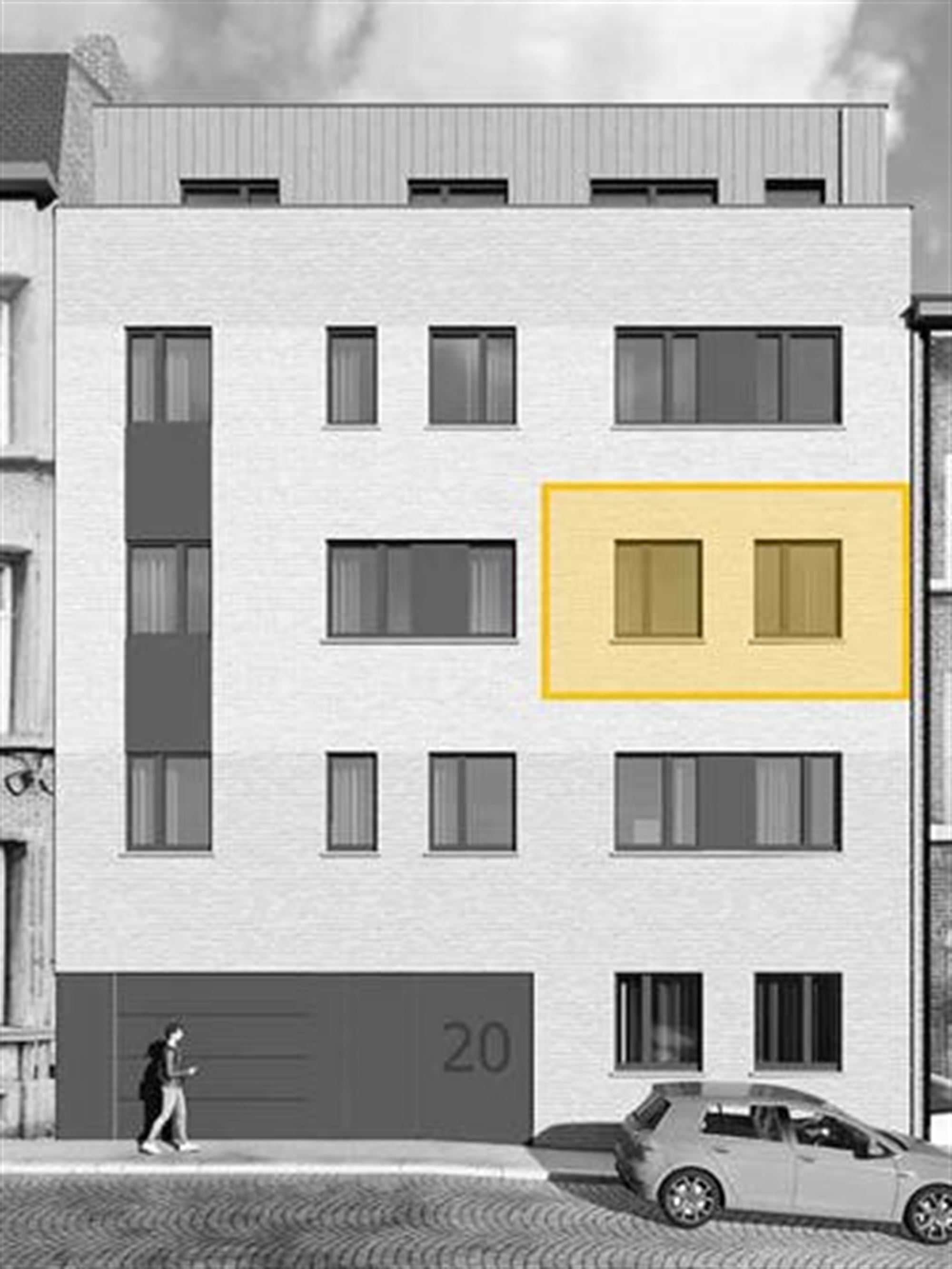 Appartement 1 chambre au 2°étage.
