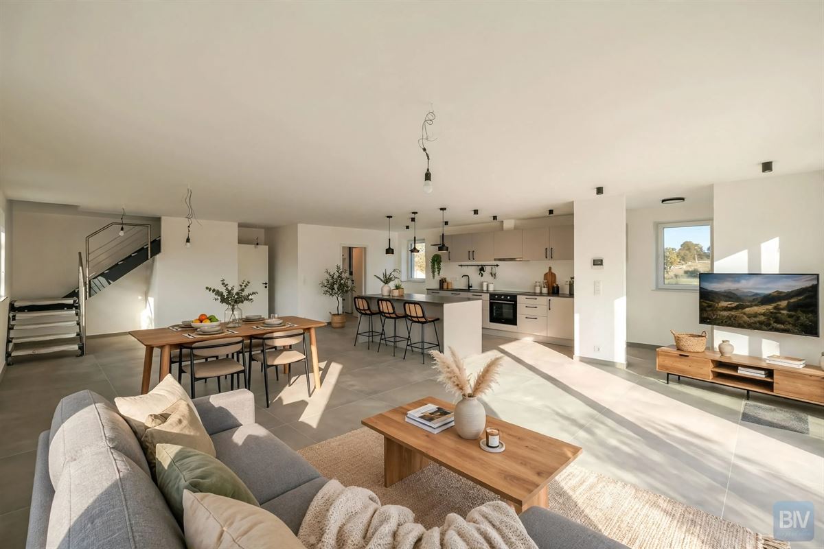 Superbe maison bel-étage neuve 3ch, garage, jardin en PEB A