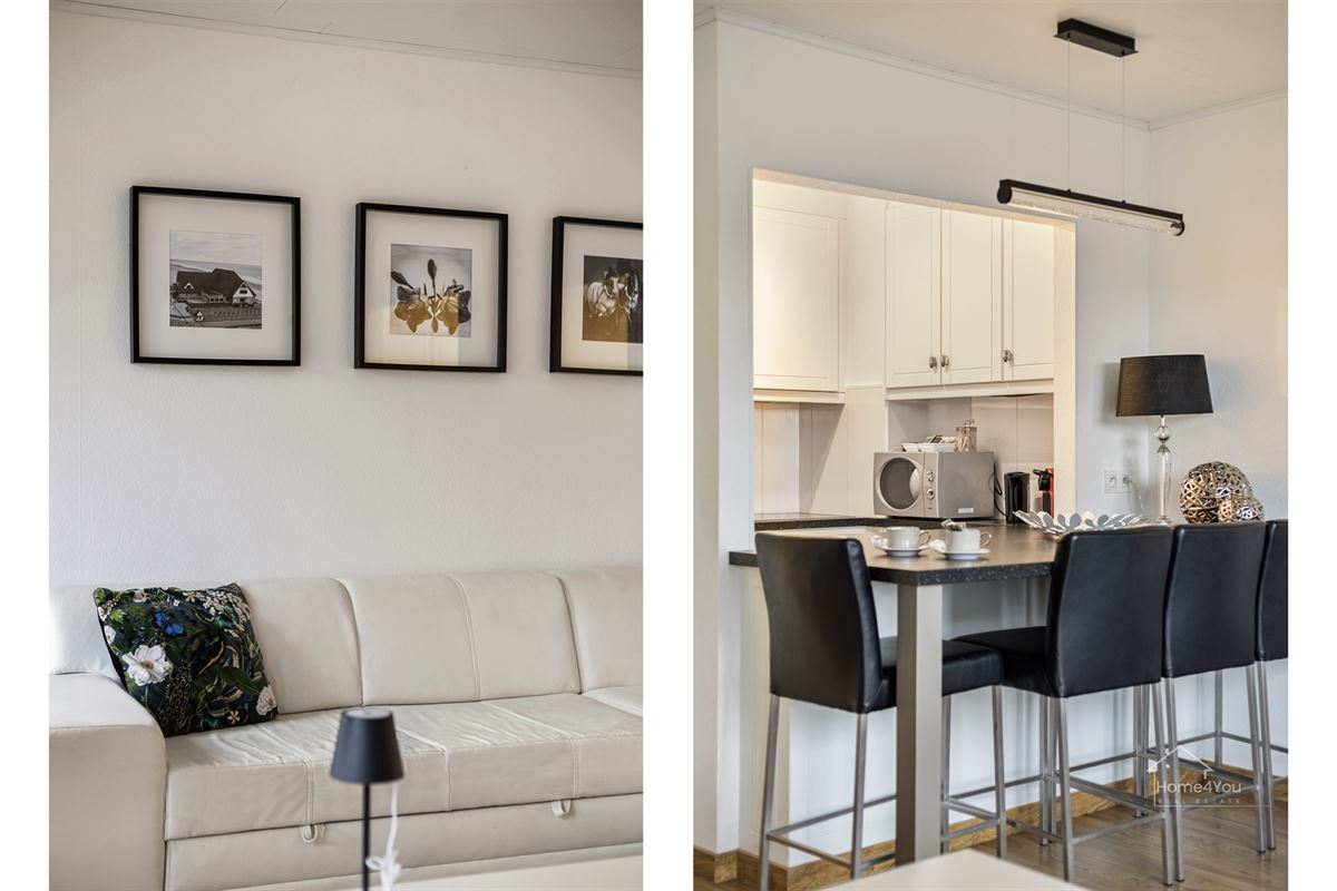 Mooie opgefriste bemeubelde studio met 1 slaapkamer op gelijkvloers op 50 meter van strand en dijk.