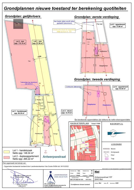 Handelshuis met duplex en 2 aparte tuinen