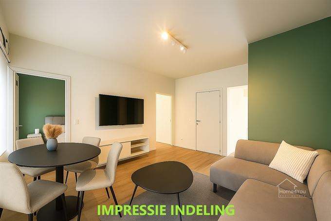 Gelijkvloers appartement met zeer grote tuin