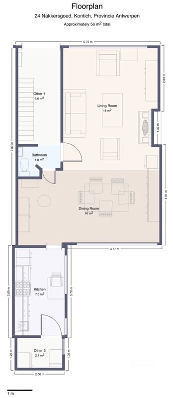 Te renoveren rijwoning met garage op toplocatie te Kontich