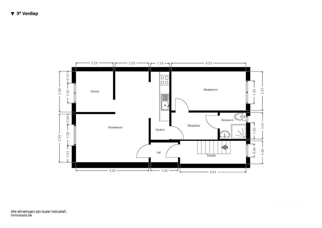 Handelshuis met 4 woonentiteiten en tuin